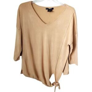 2 FOR $5 SALE United States Sweater Mustard Side Tie  Lightweight Sweater Large